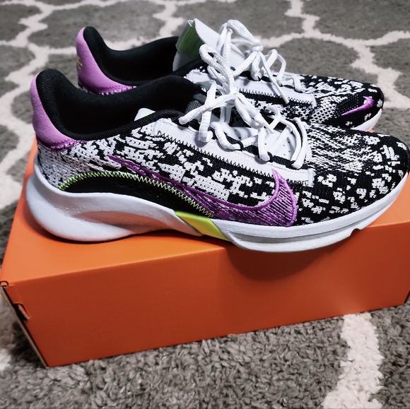 Nike SuperRep Go 3 Next Nature Flyknit Shoes Platinum/Black - Picture 7 of 9